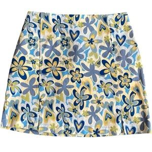 Love on a Hanger Adorable Mini Skirt Indie with Flowers